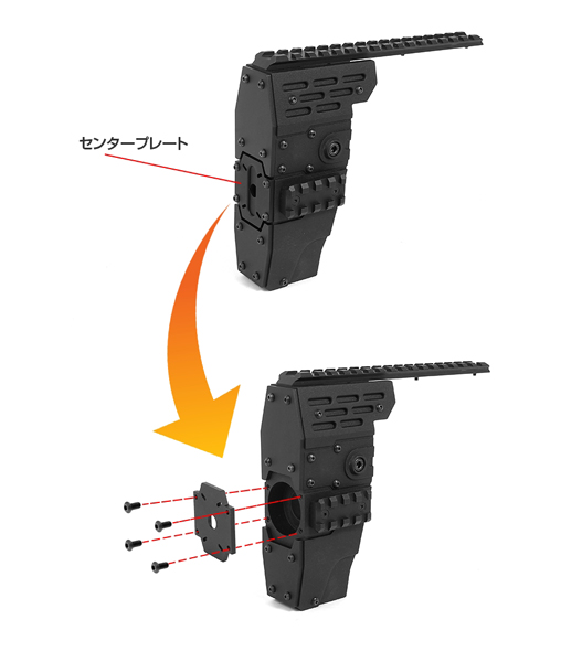 ミリタリーショップ Fellowes / LAYLAX NITRO.Vo P90 アーマードレイル