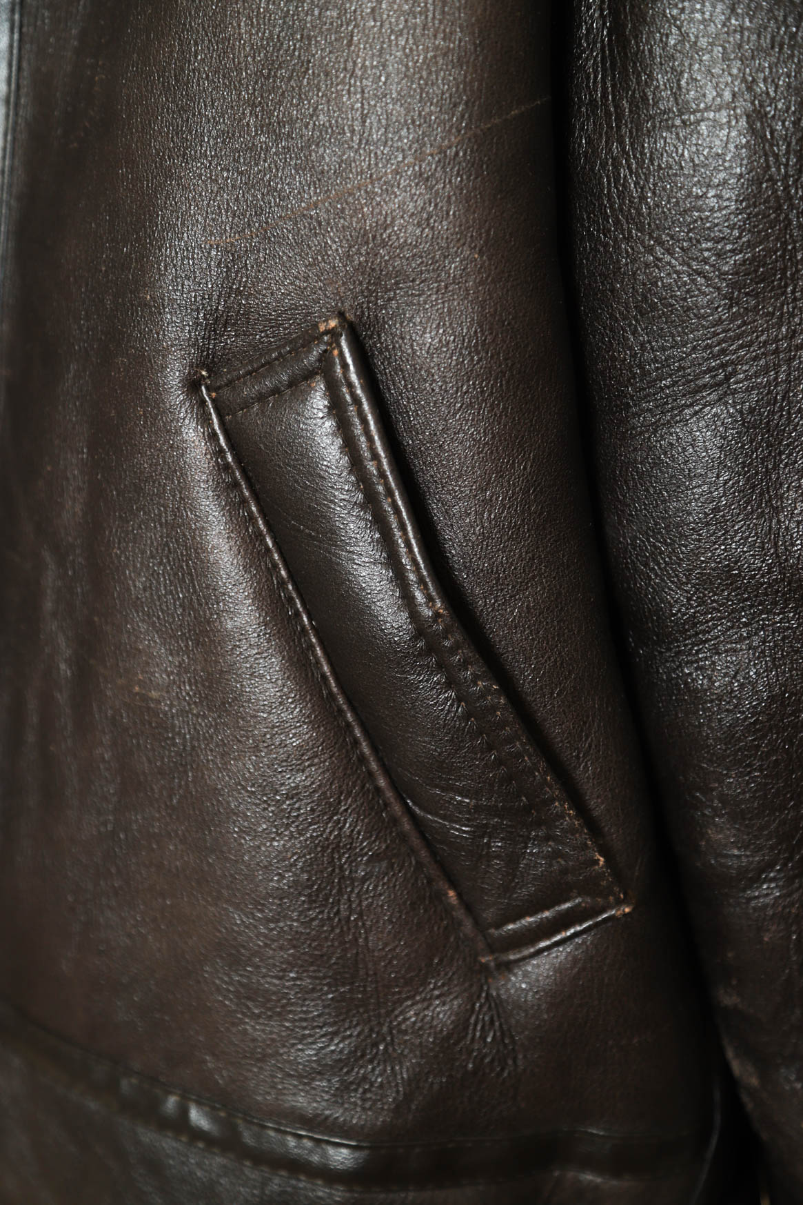 80S STUSSY B-3 MOUTON LEATHER JACKET/XXL | 古着屋FERANTRACING