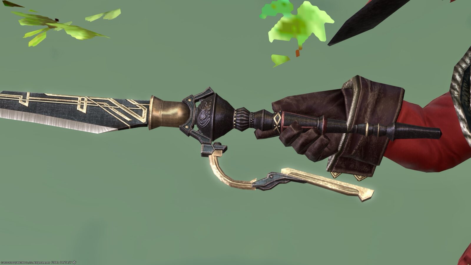 リボンのベルが可愛いアンティークな赤魔道士細剣『クラシカル