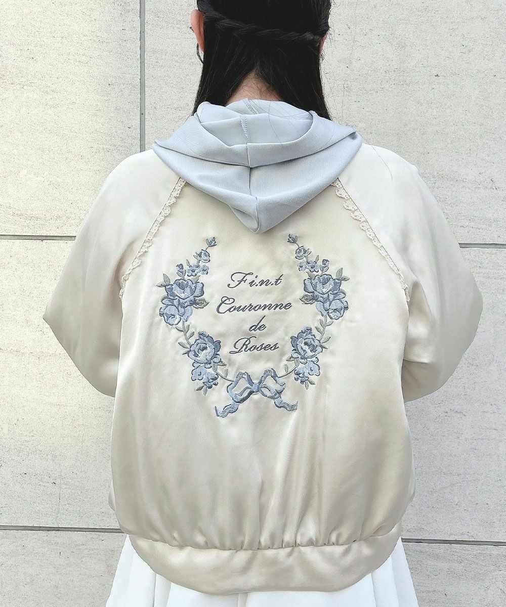 ローズアーチ刺繍サテンブルゾン/F i.n.t [57AD02j004] | F i.n.t公式