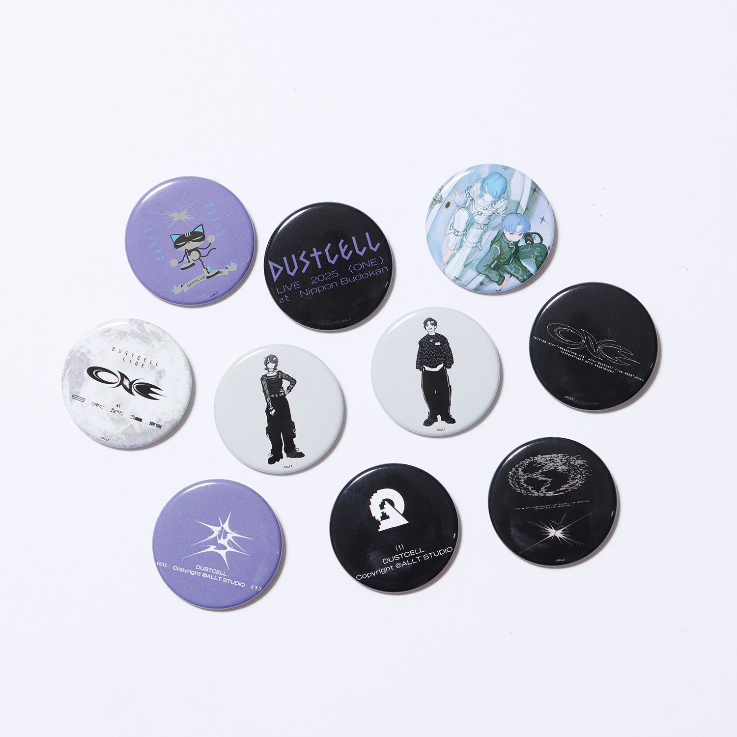 DUSTCELL】ランダム缶バッジ／DUSTCELL LIVE「ONE」at 日本武道館