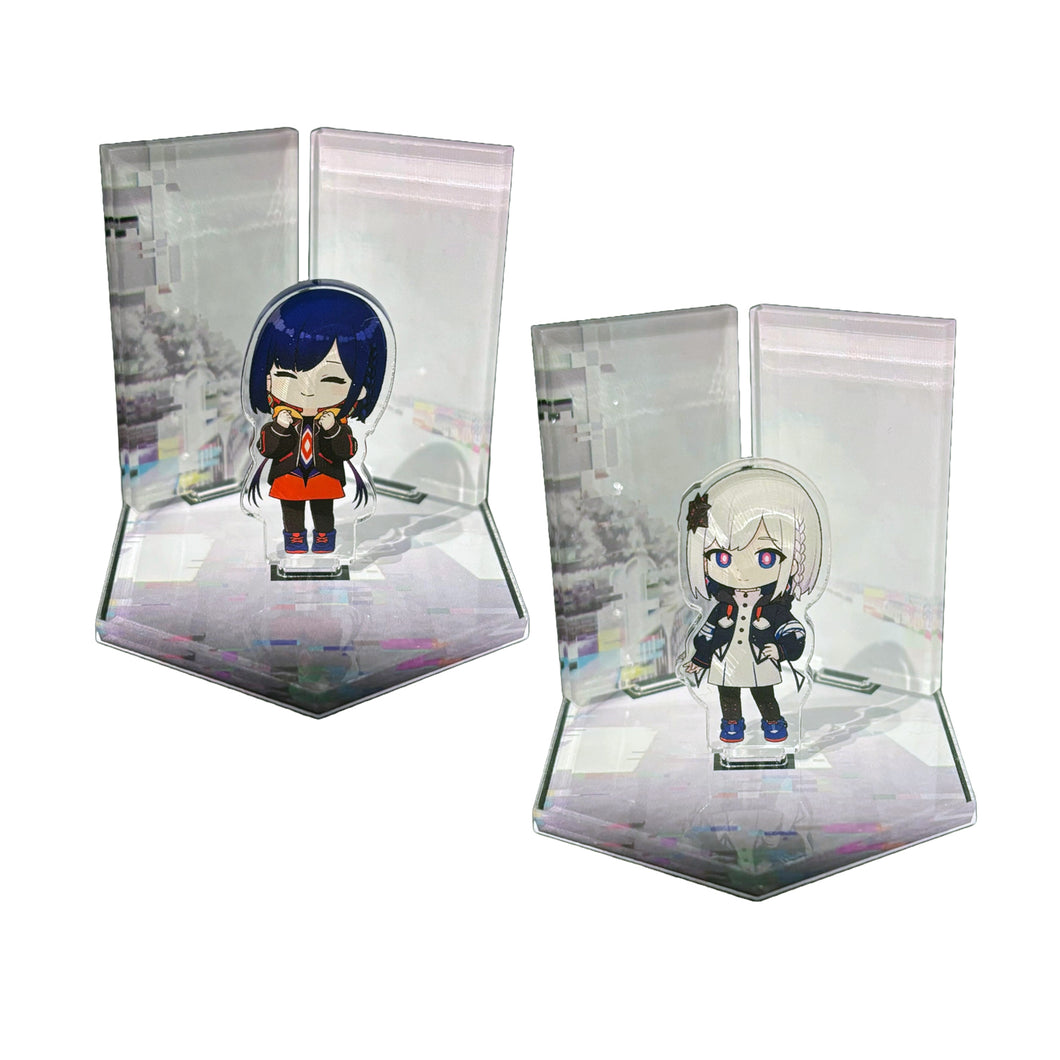 神椿市建設中。】ミニアクリルジオラマ 理芽＆裏命／神椿市協奏中