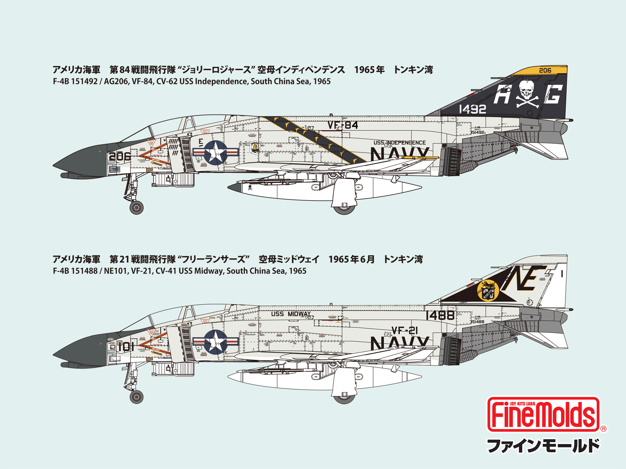 1/72アメリカ海軍F-4B“ジョリーロジャース”