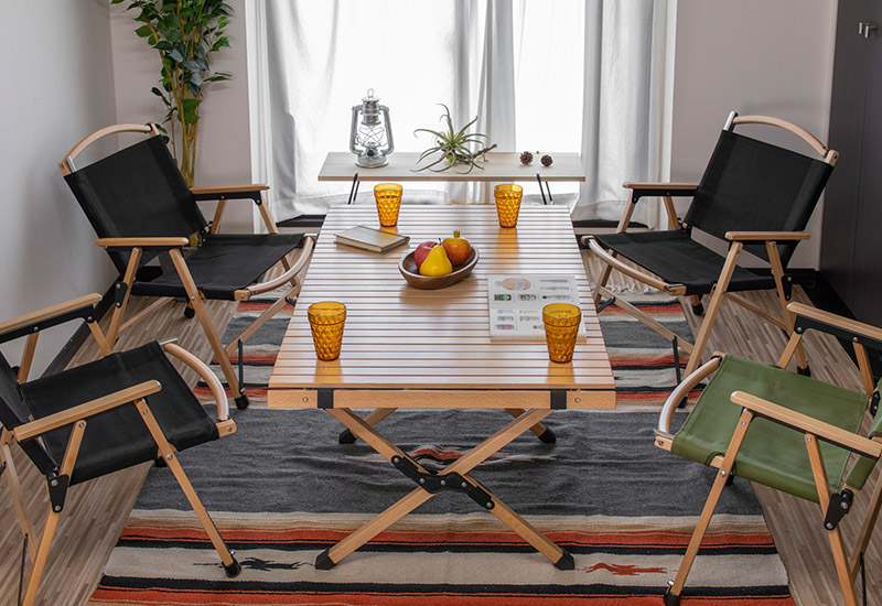 FIELDOOR（フィールドア） | 新製品情報 | ウッドロールトップテーブル