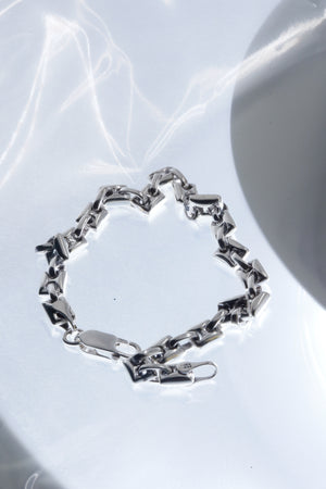 Fifth Silver Bracelet PU1991 / シルバーチェーンブレスレット