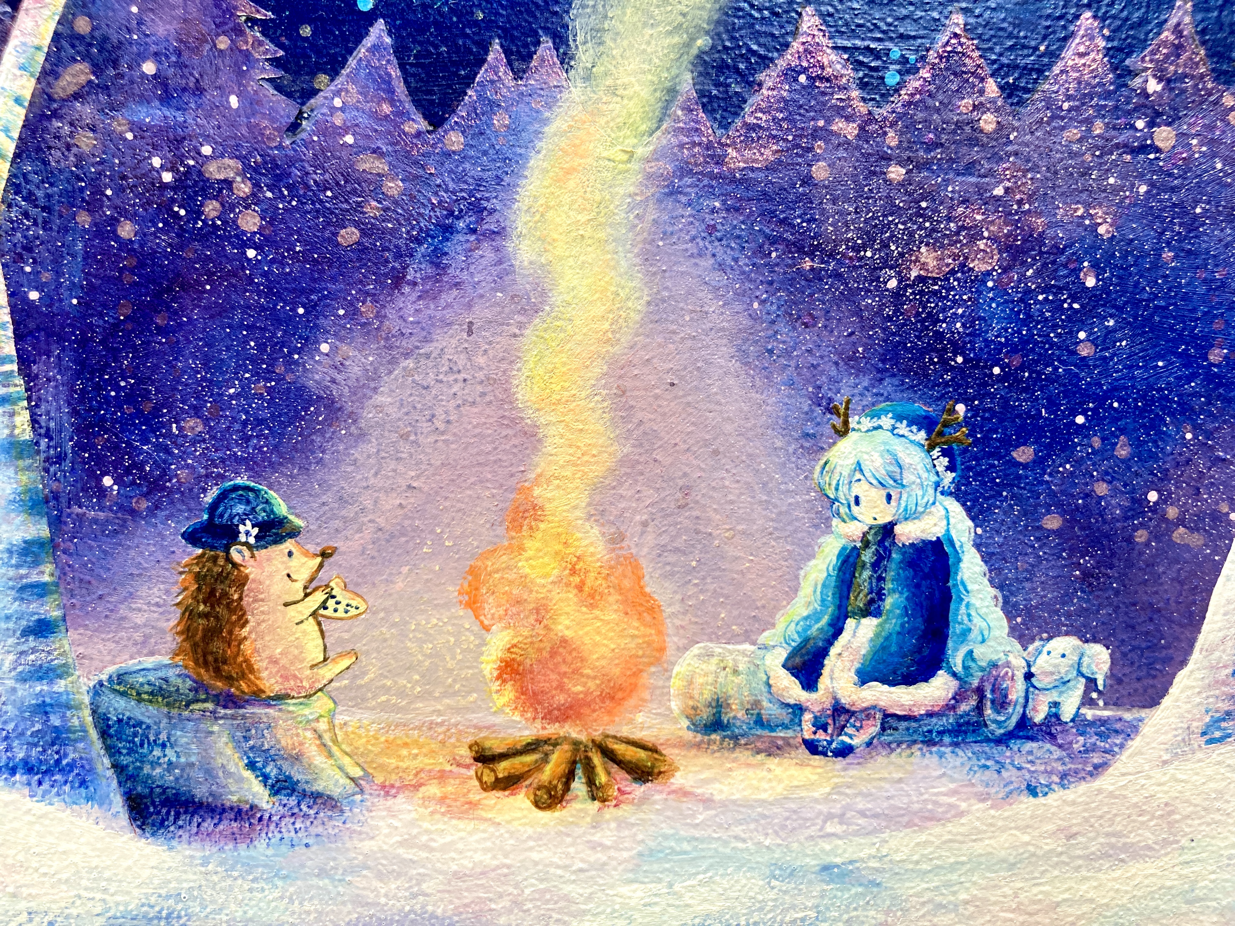 これもあたたかい？ F4号正方形額付 by 宮本明香 - 絵画販売・購入