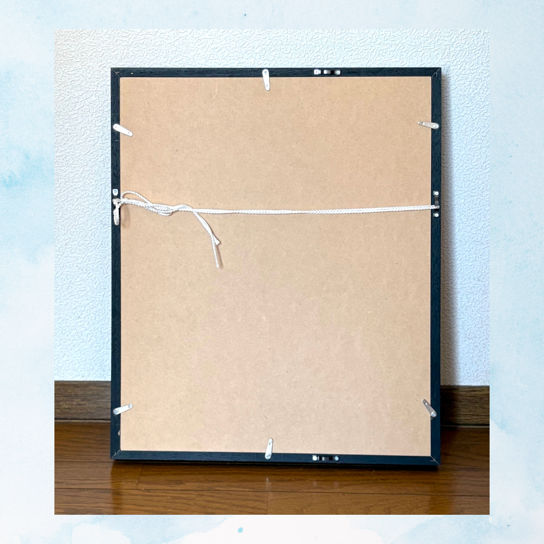 風景画「台湾十分の夜景」油彩画F4/額付き アクリル面 by 福家佳則