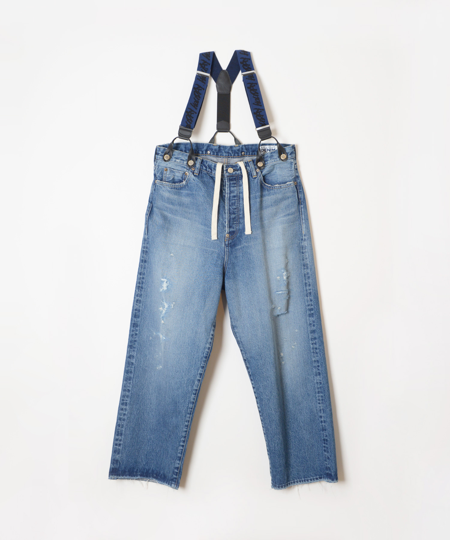 DAMAGE DENIM SUSPENDER PANTS｜HOLIDAY（ホリデイ）OFFICIAL ONLINE