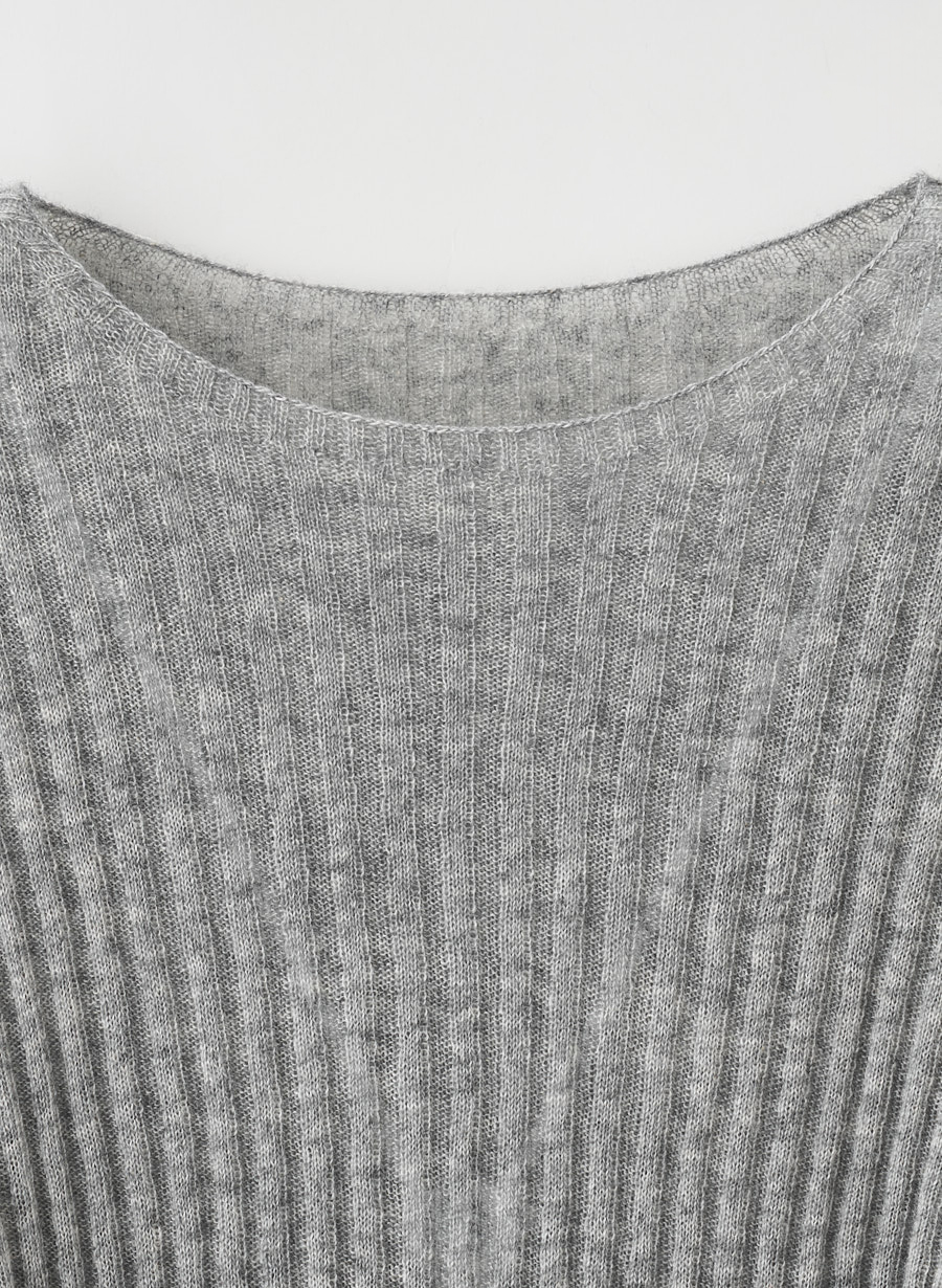 EC/一部店舗限定】カシミヤシルクホールガーメントリブニット｜LOUNIE