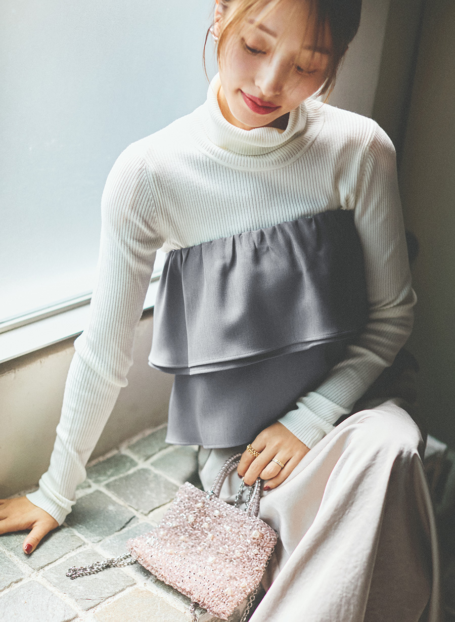 シアーハイネックニットプルオーバー｜LOUNIE（ルーニィ）公式サイト