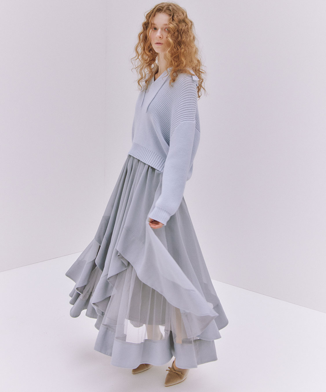 今季大注目】ウェーブフレアオーガンジースカート｜PETAL ONLINE