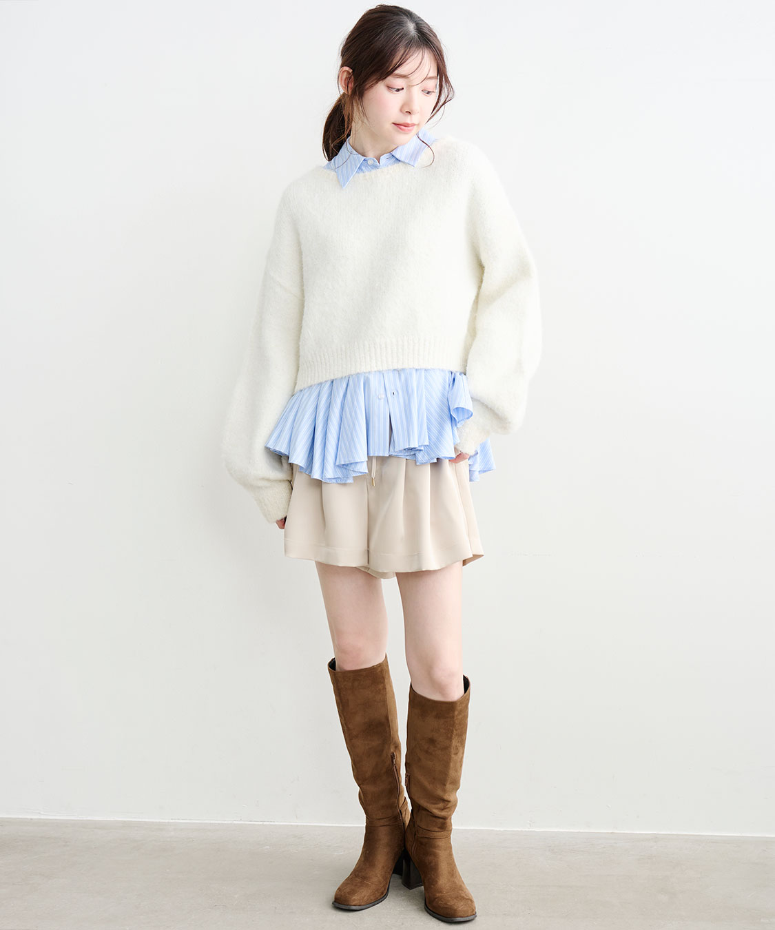 フレアペプラムシャツ｜PETAL ONLINE（ペタルオンライン）