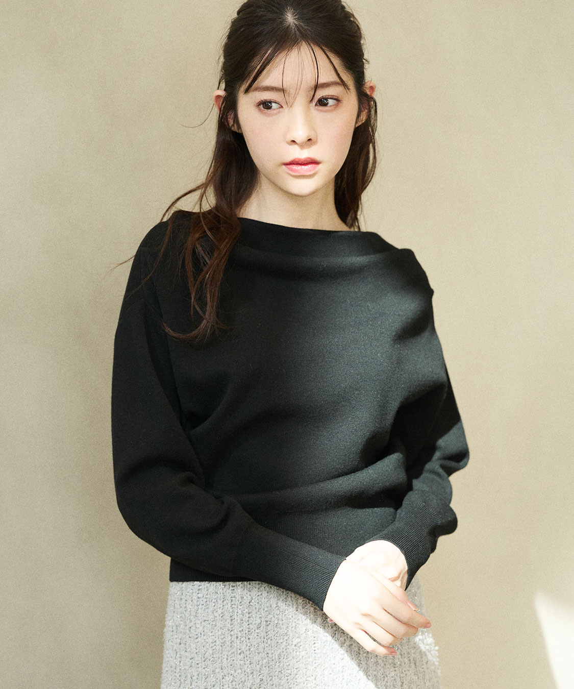 ドレープオフショルニット｜PETAL ONLINE（ペタルオンライン）