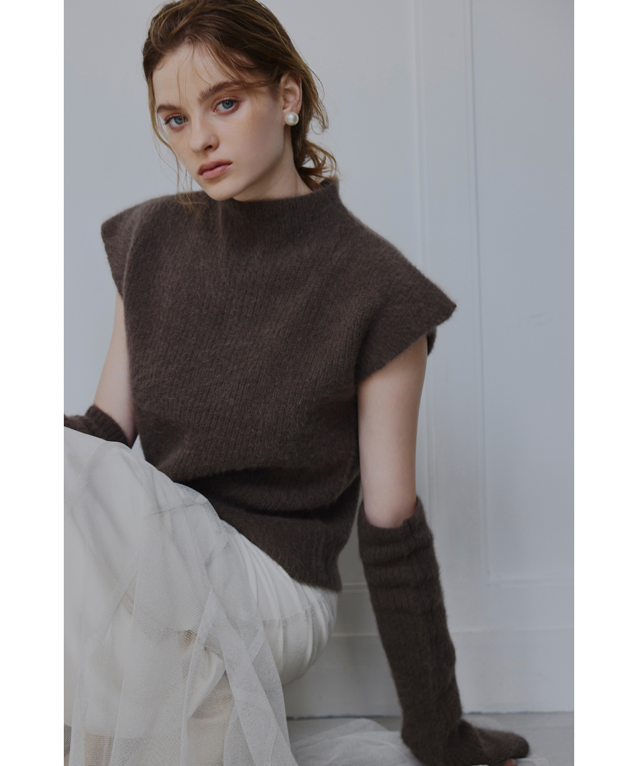 カシミヤアームウォーマー付きニット｜PETAL ONLINE（ペタルオンライン）