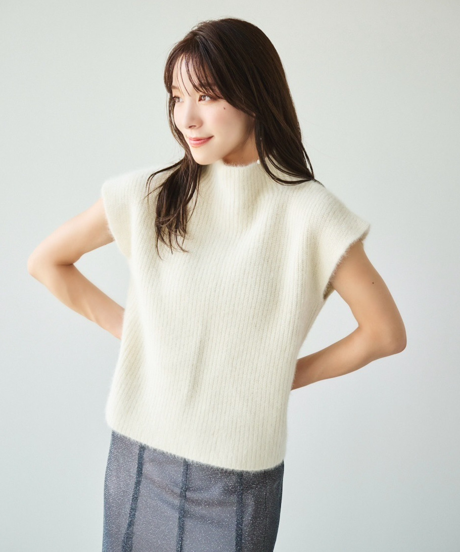 カシミヤアームウォーマー付きニット｜PETAL ONLINE（ペタルオンライン）