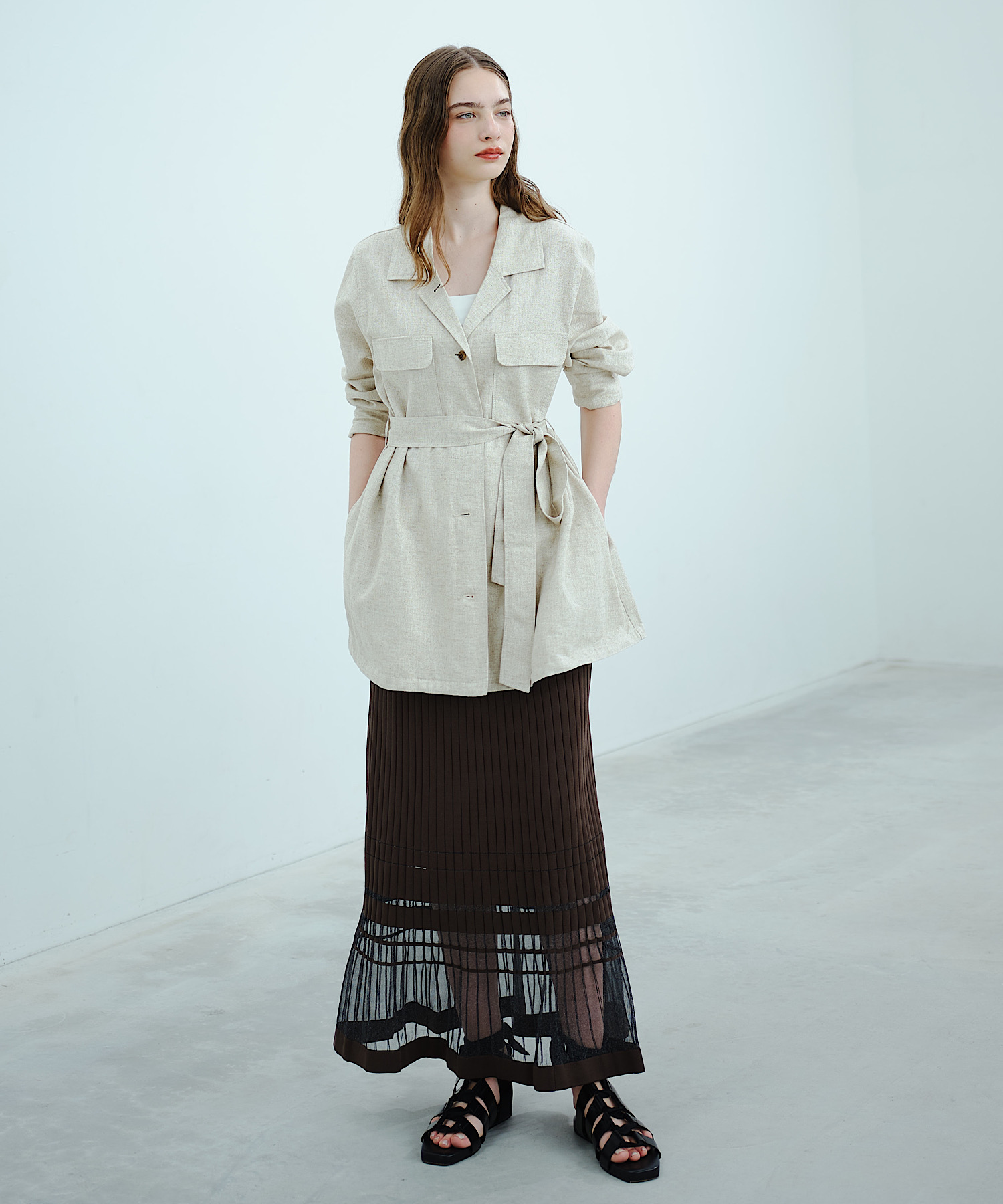 ウエストシェイプシャツジャケット｜PETAL ONLINE（ペタルオンライン）