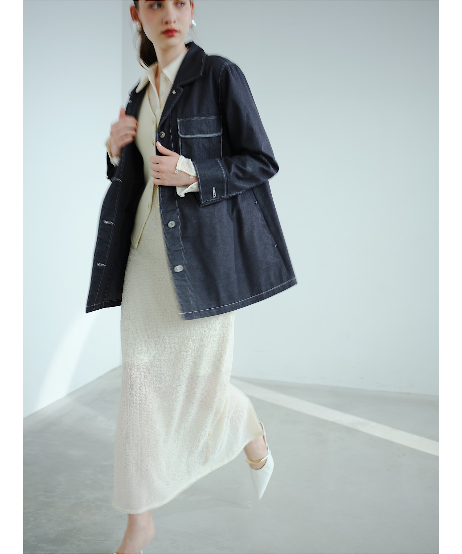 ウエストシェイプシャツジャケット｜PETAL ONLINE（ペタルオンライン）