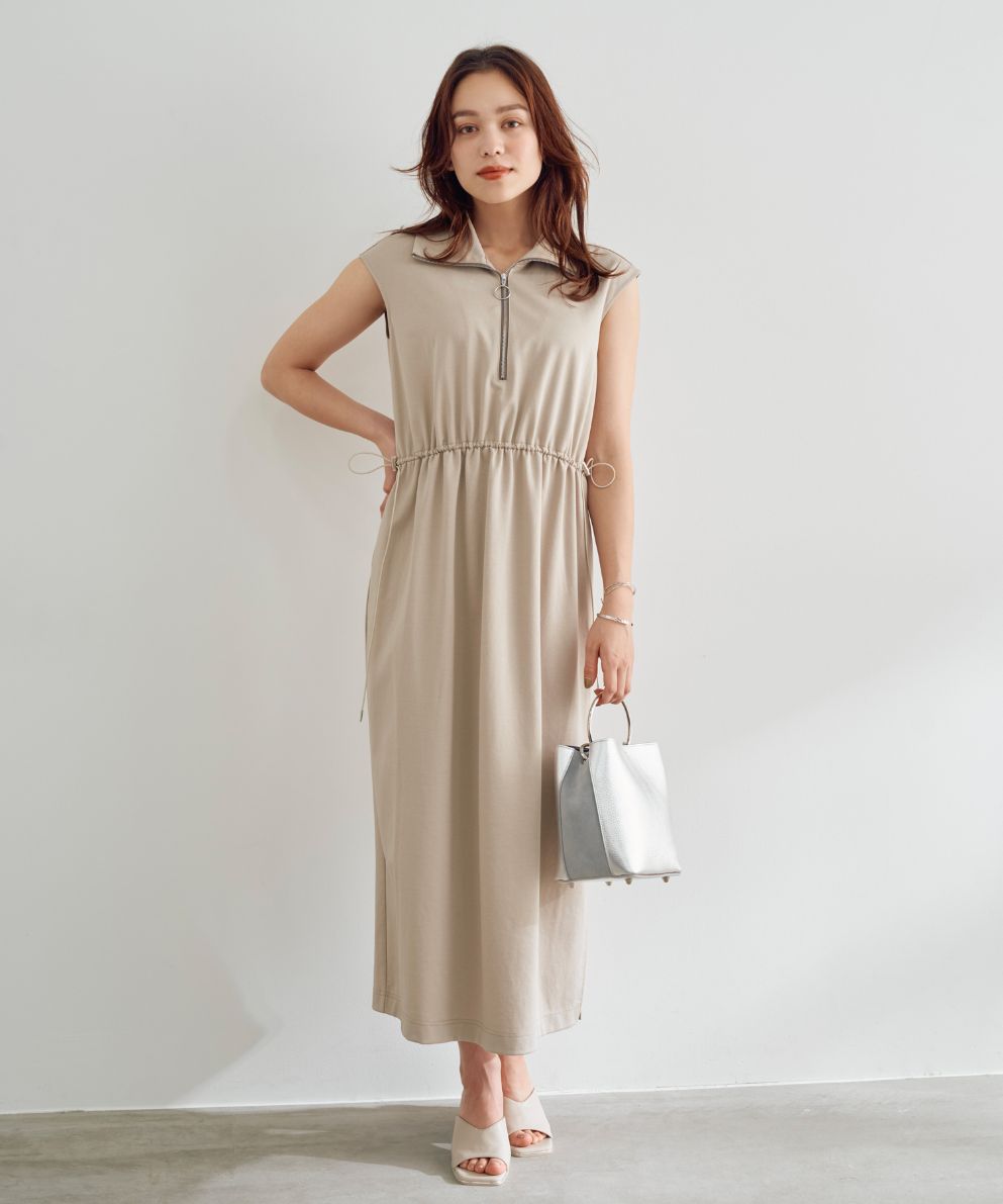 EC限定】衿付きZIP カットソーワンピース｜Stola.（ストラ）公式通販サイト