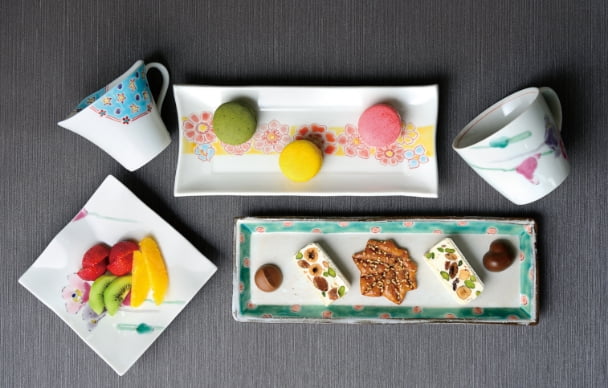 陶額 金箔花鳥 / 山田登陽志