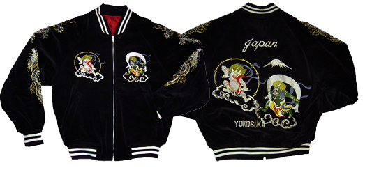 風雷神(風神雷神) 別珍 2Lサイズ - 大熊商会｜上野アメ横のスカジャン