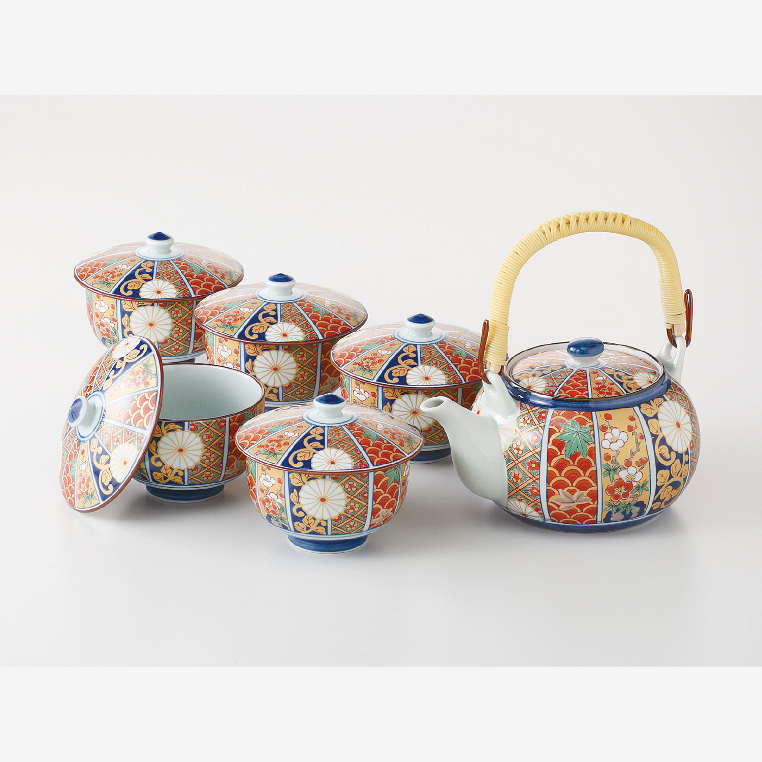 Price Gift｜金彩古伊万里 蓋付茶器揃｜西海陶器 | SAIKAI B-SHOP