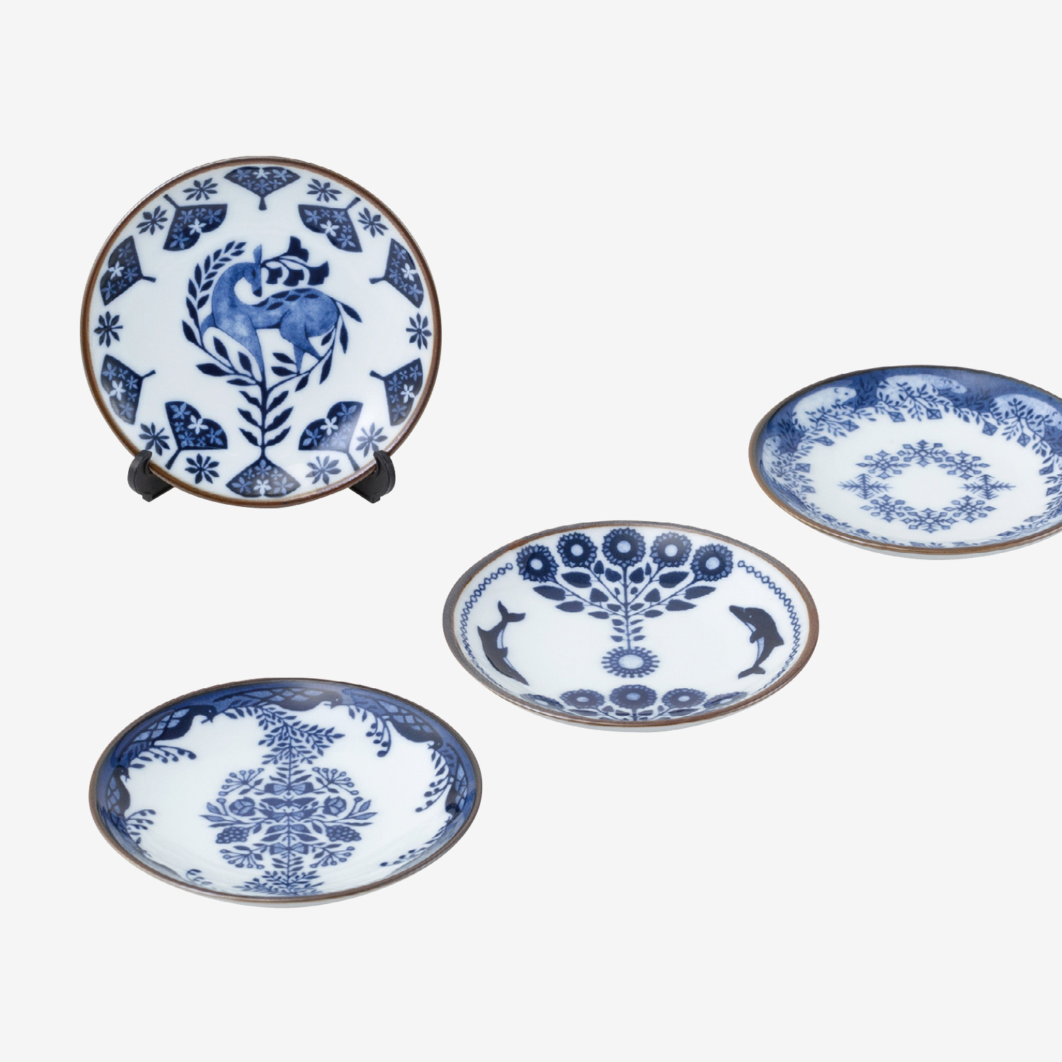 企画アイテム｜福田利之×波佐見 豆皿 四季セット｜西海陶器 | SAIKAI B