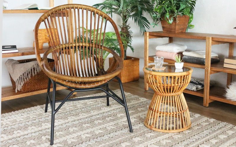 C5901GX/C5901NX ラタン パーソナルチェア | 【SR-net】Sunflower