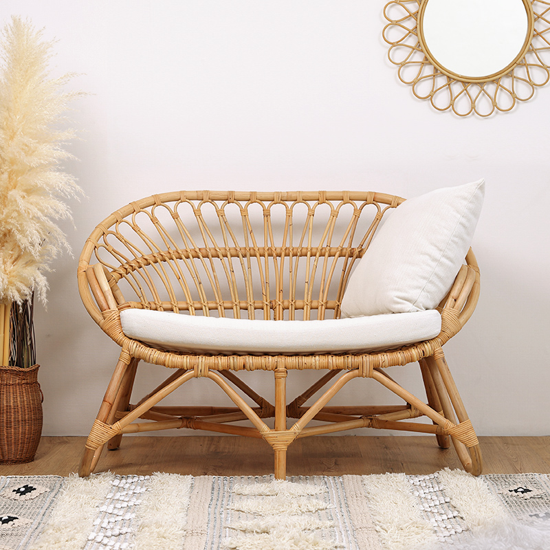 D1302 ラタン ラブチェア 2Pソファ | 【SR-net】Sunflower Rattanの卸