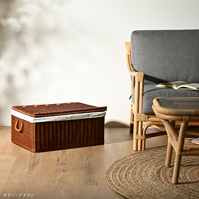 さえら かご フリル付きラタンバスケット Amazon｜NJNEW 籐のかご