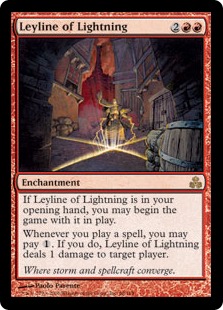 稲妻の力線/Leyline of Lightning》[GPT] 赤R | 日本最大級 MTG通販