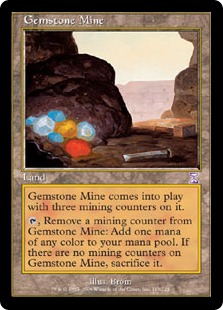 □旧枠□《宝石鉱山/Gemstone Mine》[TSB] 土地R | 日本最大級 MTG通販