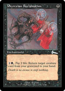Foil】《ファイレクシア流再利用/Phyrexian Reclamation》[ULG] 黒U