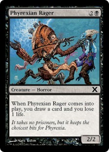 ファイレクシアの憤怒鬼/Phyrexian Rager》[10ED] 黒C | 日本最大級