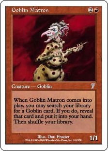 Foil】《ゴブリンの女看守/Goblin Matron》[7ED] 赤U | 日本最大級 MTG
