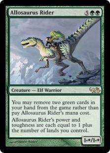 アロサウルス乗り/Allosaurus Rider》[EVG] 緑R | 日本最大級 MTG通販