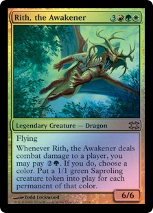 Foil】《煽動するものリース/Rith, the Awakener》[FtV:Dragons] 金R