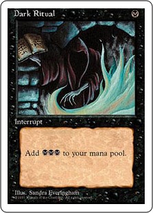□黒枠□《暗黒の儀式/Dark Ritual》[4EDBB] 黒C | 日本最大級 MTG通販