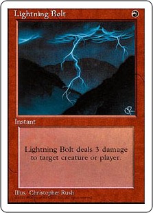 稲妻/Lightning Bolt》[4ED] 赤C | 日本最大級 MTG通販サイト「晴れる屋」