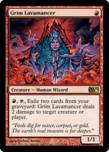 渋面の溶岩使い/Grim Lavamancer》[M12] 赤R | 日本最大級 MTG通販