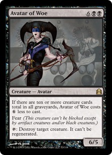 悲哀の化身/Avatar of Woe》[PCY] 黒R | 日本最大級 MTG通販サイト
