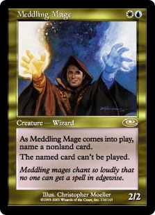 Foil】《翻弄する魔道士/Meddling Mage》[PLS] 金R | 日本最大級 MTG