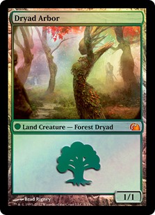 Foil】《ドライアドの東屋/Dryad Arbor》[FtV:Realms] 土地R | 日本