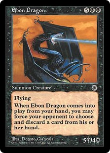 漆黒のドラゴン/Ebon Dragon》[POR] 黒R | 日本最大級 MTG通販サイト