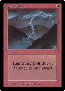 稲妻/Lightning Bolt》[4ED] 赤C | 日本最大級 MTG通販サイト「晴れる屋」