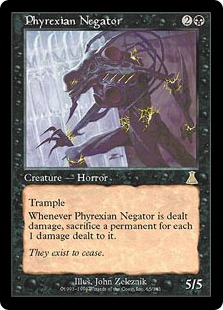 Foil】《ファイレクシアの抹殺者/Phyrexian Negator》[PvC] 黒R | 日本