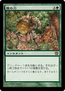 Foil】《樫の力/Might of Oaks》[ULG] 緑R | 日本最大級 MTG通販サイト