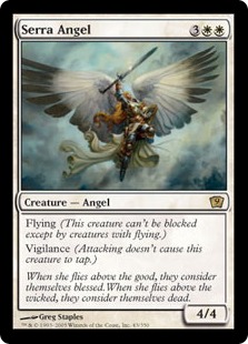 Foil】《セラの天使/Serra Angel》[9ED] 白R | 日本最大級 MTG通販