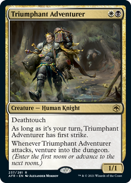 Foil】(237)《勝利した冒険者/Triumphant Adventurer》[AFR] 金R