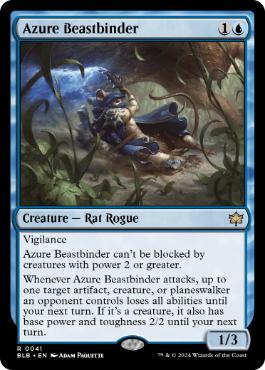 041)《群青の獣縛り/Azure Beastbinder》[BLB] 青R | 日本最大級 MTG