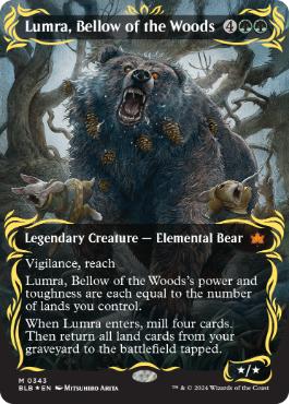 買取：【レイズド・Foil】(343)□ボーダーレス□《森の轟き、ルムラ